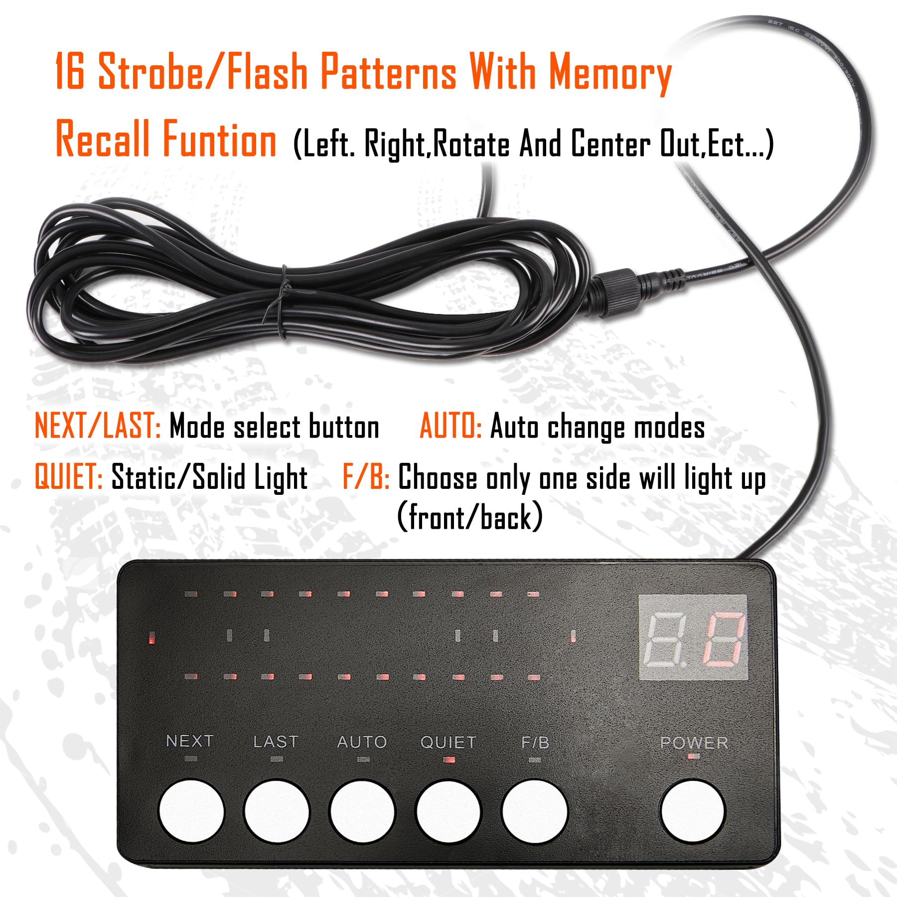 Amazon.co.jp: LE-JX アンバー 50インチ LED 交通アドバイザー ルーフ